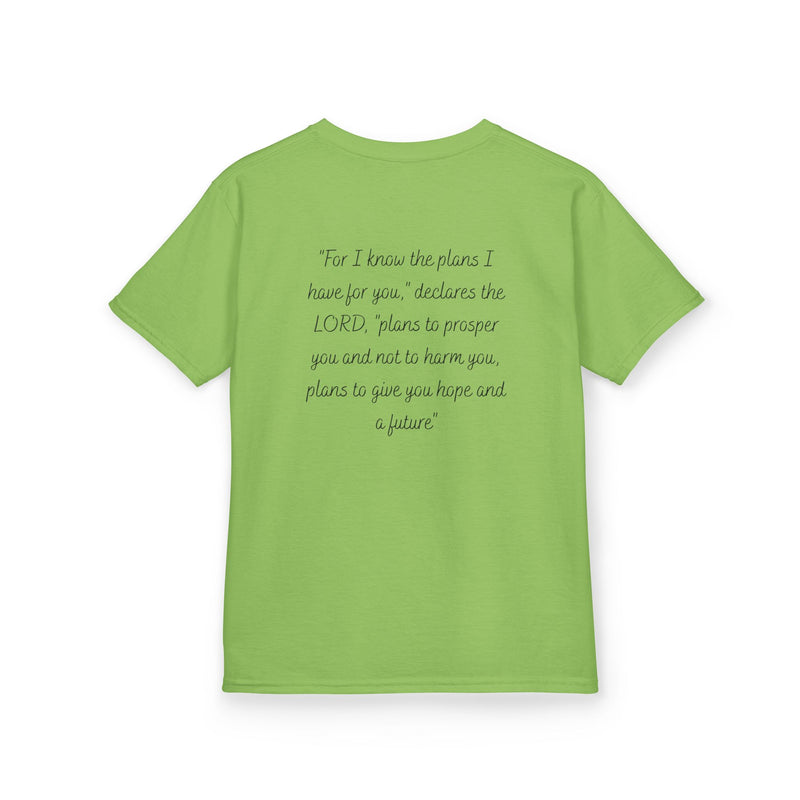 Kids Tee — 'For I Know the Plans' Inspirational Bible Verse Shirt