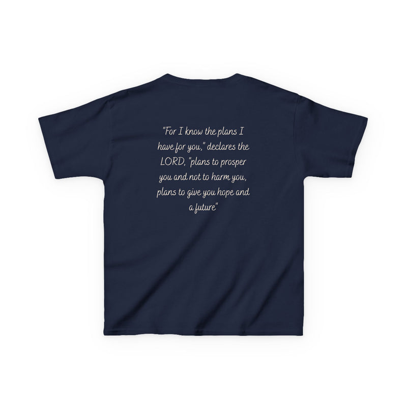 Kids Tee — 'For I Know the Plans' Inspirational Bible Verse Shirt