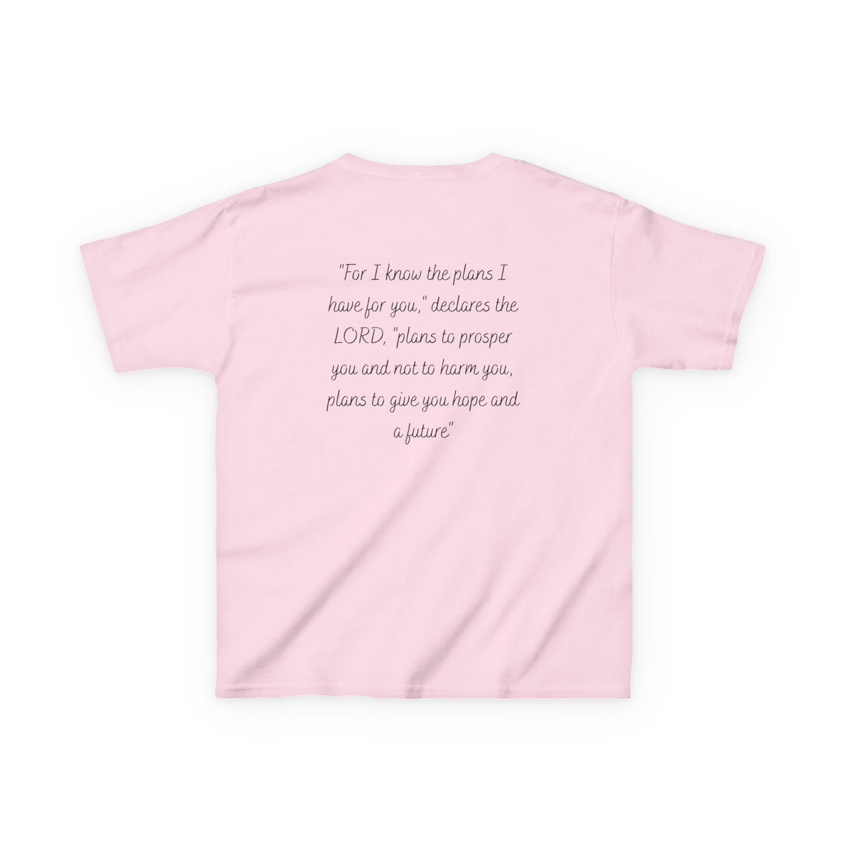 Kids Tee — 'For I Know the Plans' Inspirational Bible Verse Shirt