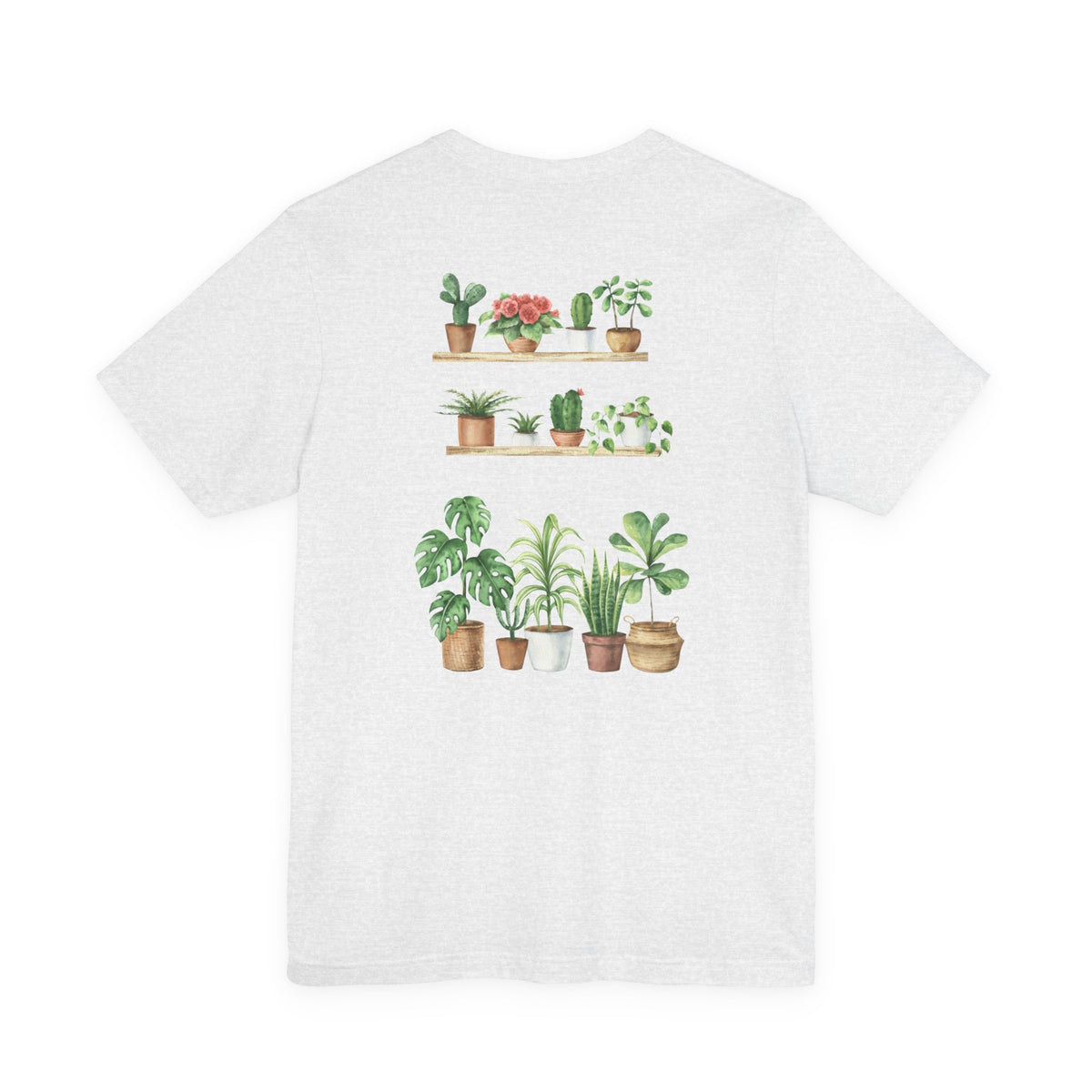 Plant Lover T-Shirt — Potted Houseplants Graphic Tee ("Just One More")