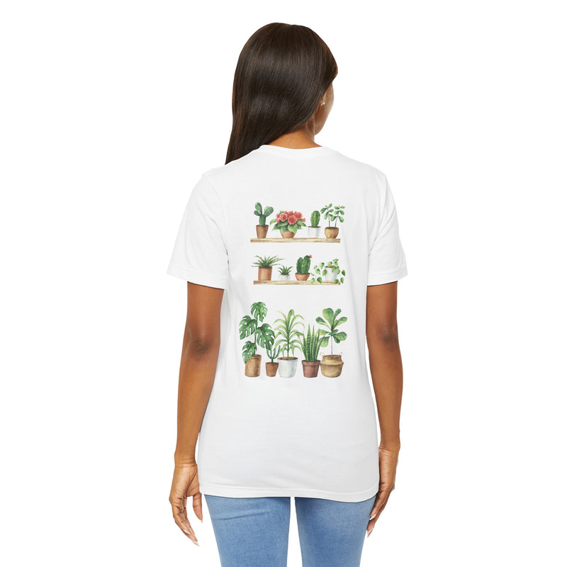 Plant Lover T-Shirt — Potted Houseplants Graphic Tee ("Just One More")