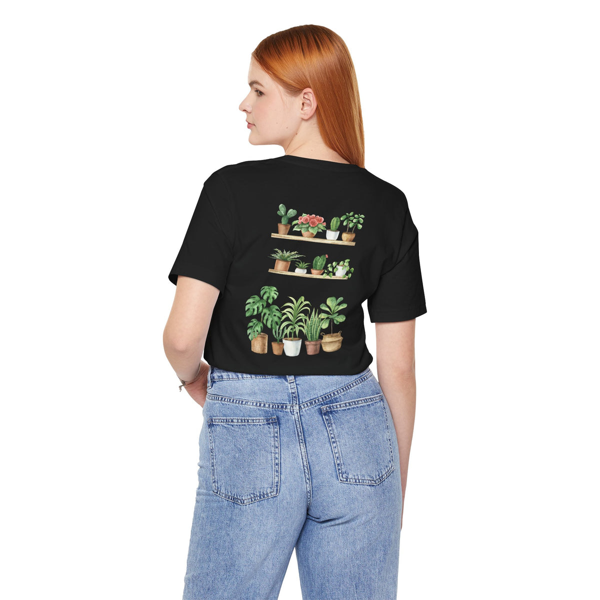 Plant Lover T-Shirt — Potted Houseplants Graphic Tee ("Just One More")