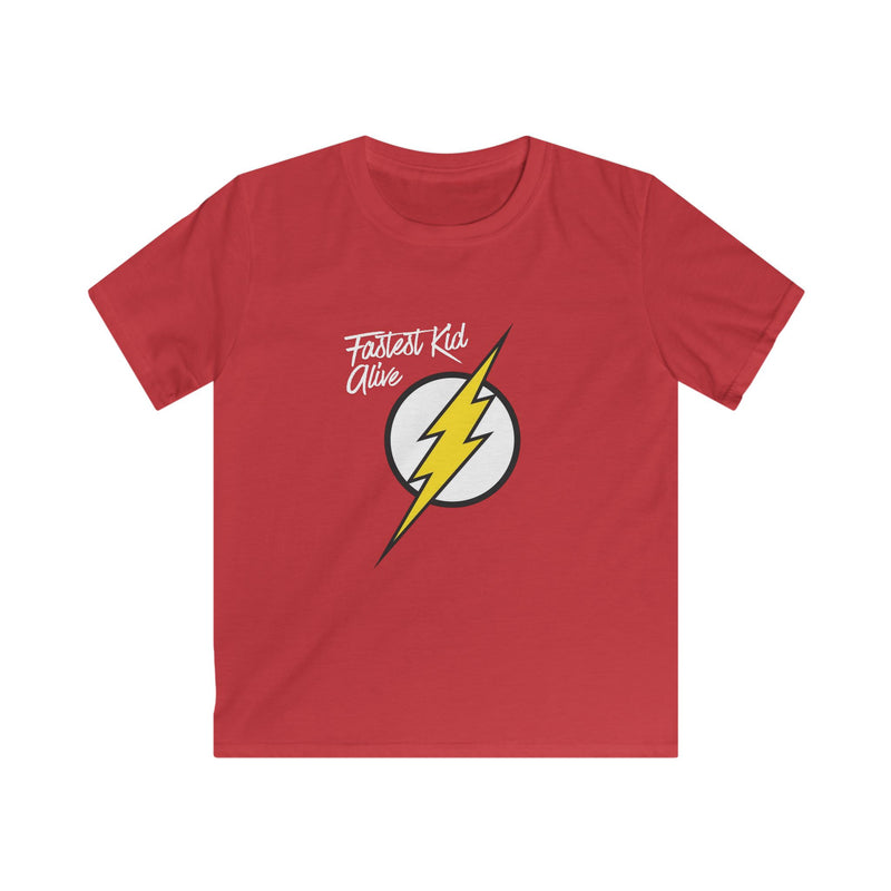 Kids Tee — 'Fastest Kid Alive' Lightning Bolt Graphic