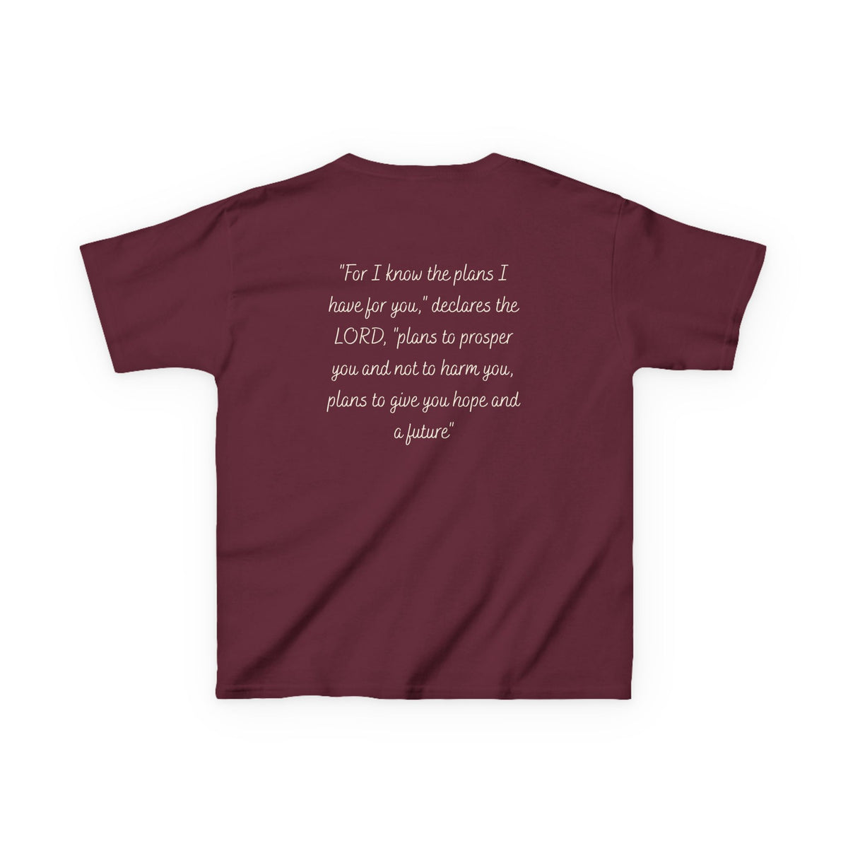 Kids Tee — 'For I Know the Plans' Inspirational Bible Verse Shirt