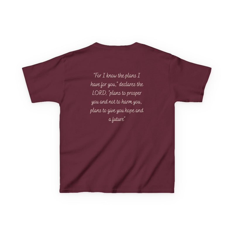 Kids Tee — 'For I Know the Plans' Inspirational Bible Verse Shirt