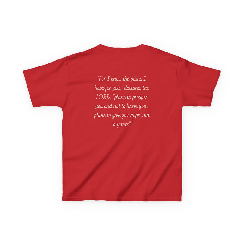 Kids Tee — 'For I Know the Plans' Inspirational Bible Verse Shirt