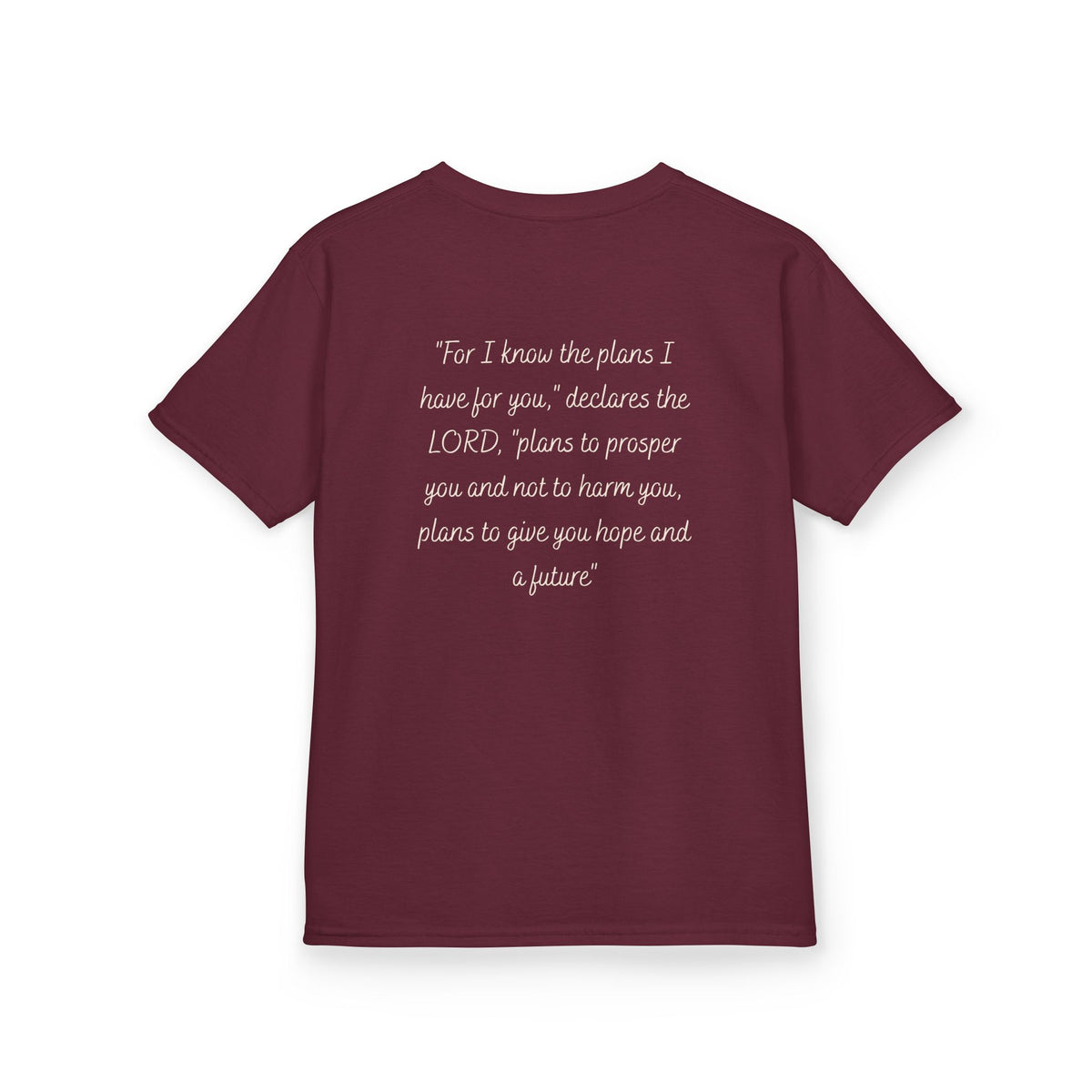 Kids Tee — 'For I Know the Plans' Inspirational Bible Verse Shirt