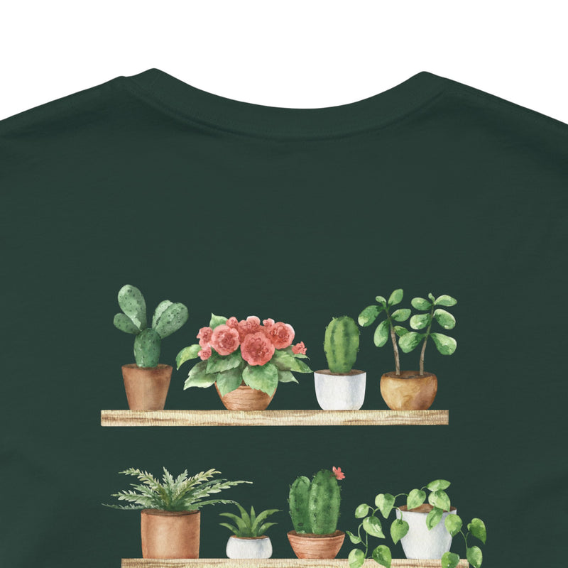 Plant Lover T-Shirt — Potted Houseplants Graphic Tee ("Just One More")