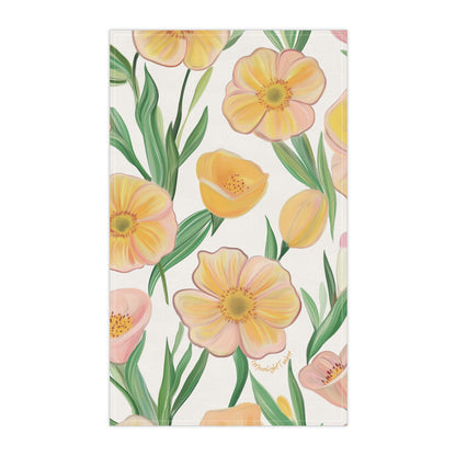 "Sunlit Blossoms" Tea Towel