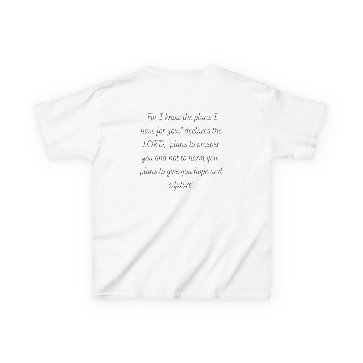 Kids Tee — 'For I Know the Plans' Inspirational Bible Verse Shirt