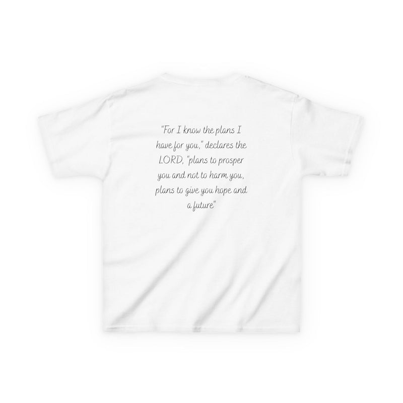Kids Tee — 'For I Know the Plans' Inspirational Bible Verse Shirt