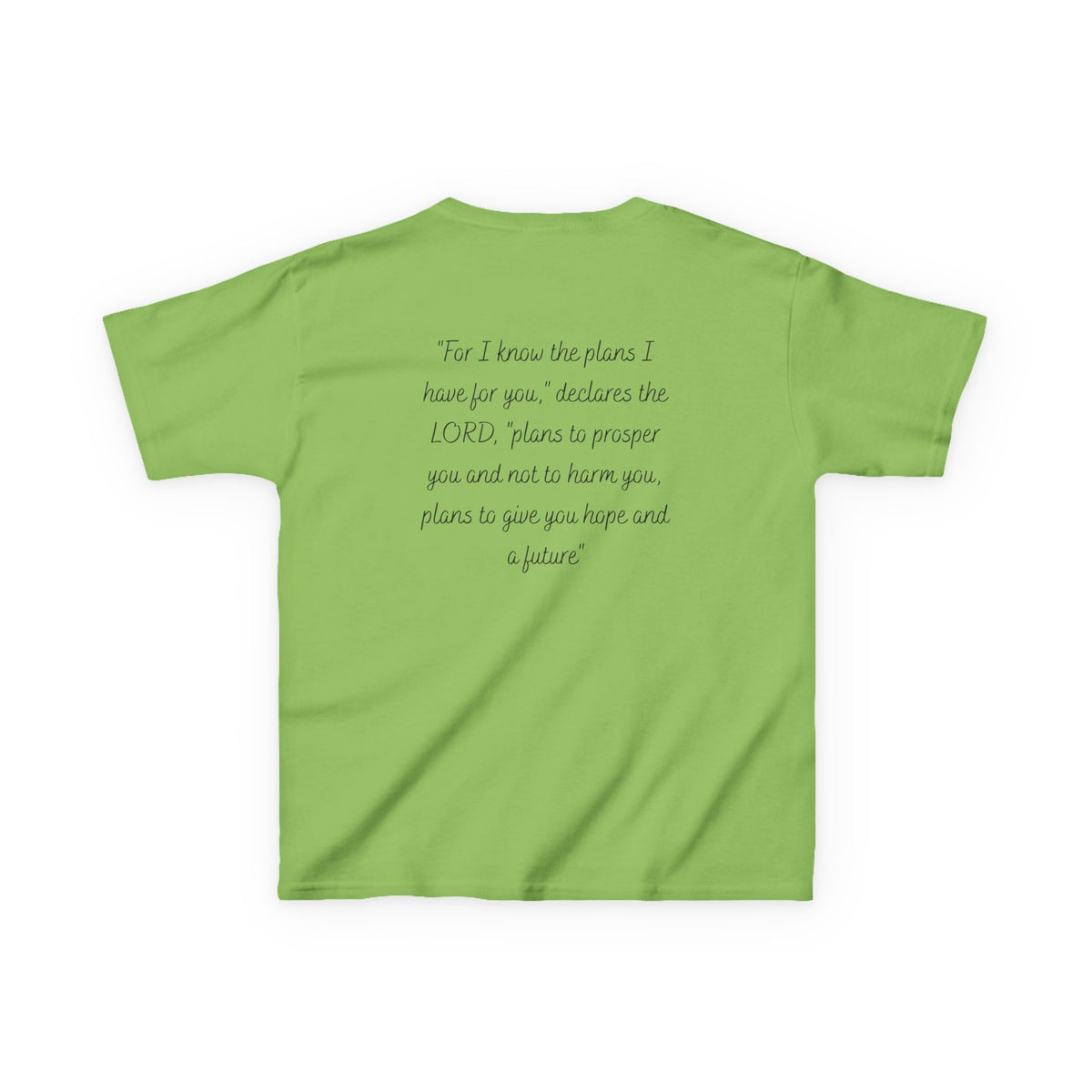 Kids Tee — 'For I Know the Plans' Inspirational Bible Verse Shirt