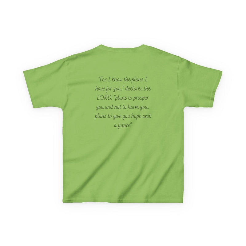 Kids Tee — 'For I Know the Plans' Inspirational Bible Verse Shirt