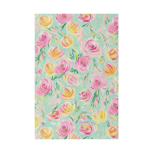 "Charlotte's Peonies" Matte Canvas