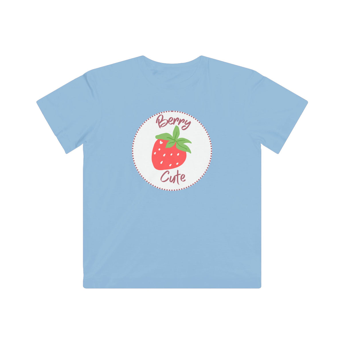 Kids Tee - "Berry Cute" Strawberry Graphic Shirt for Toddlers & Little Girls