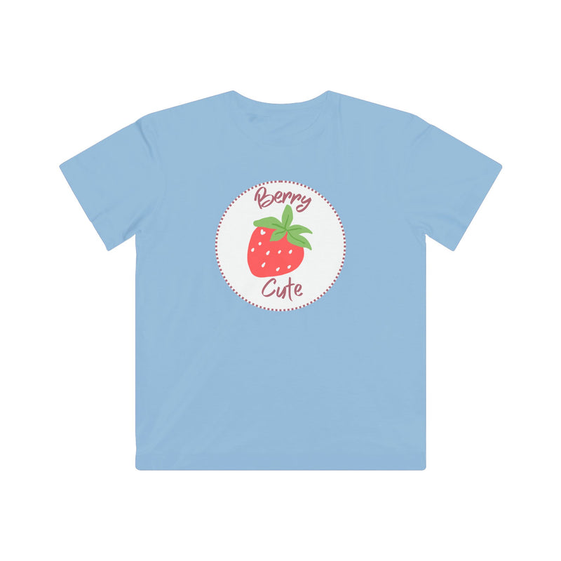 Kids Tee - "Berry Cute" Strawberry Graphic Shirt for Toddlers & Little Girls