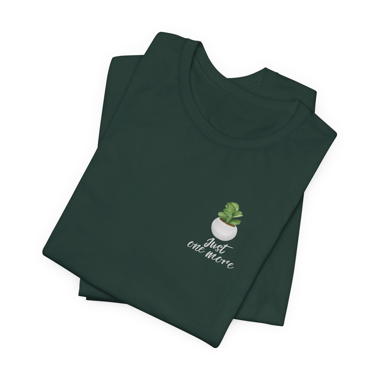Plant Lover T-Shirt — Potted Houseplants Graphic Tee ("Just One More")