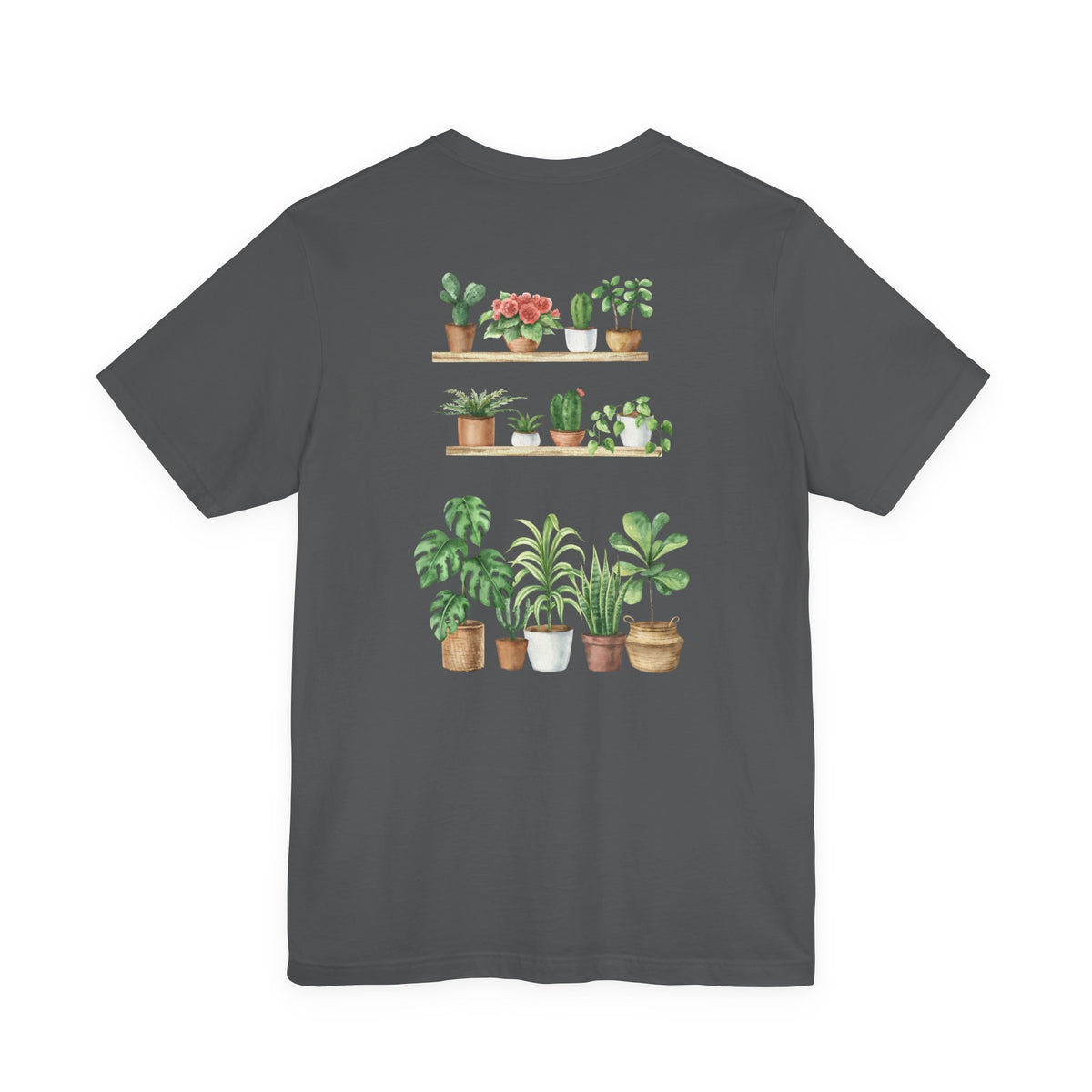 Plant Lover T-Shirt — Potted Houseplants Graphic Tee ("Just One More")