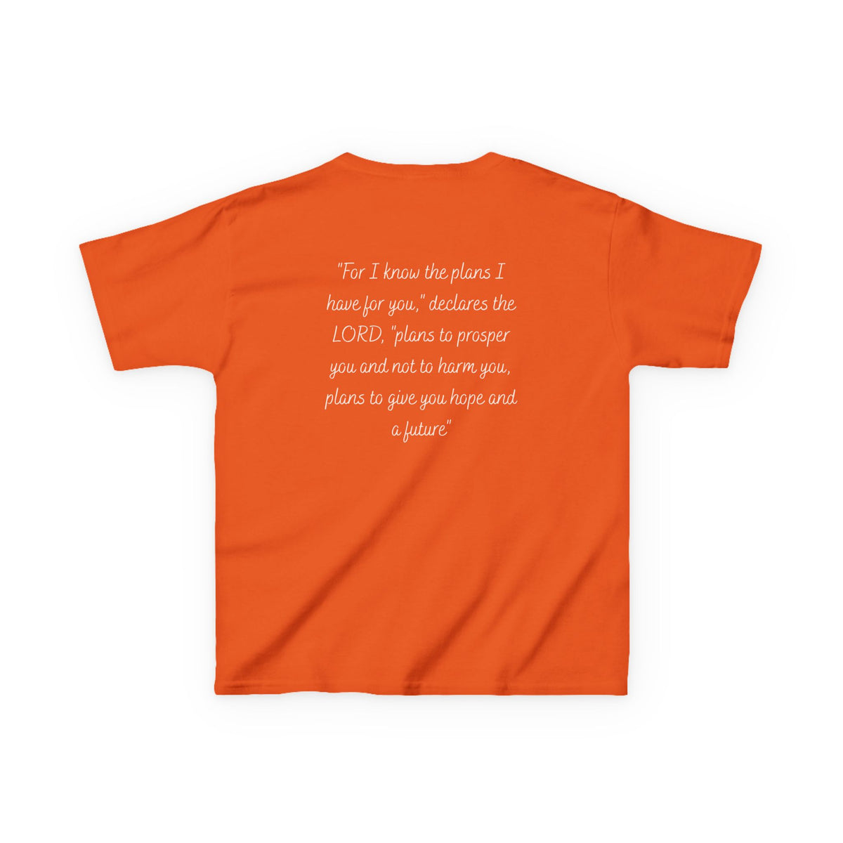 Kids Tee — 'For I Know the Plans' Inspirational Bible Verse Shirt