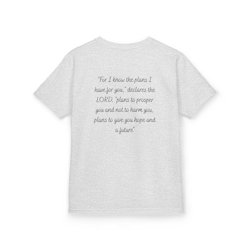 Kids Tee — 'For I Know the Plans' Inspirational Bible Verse Shirt