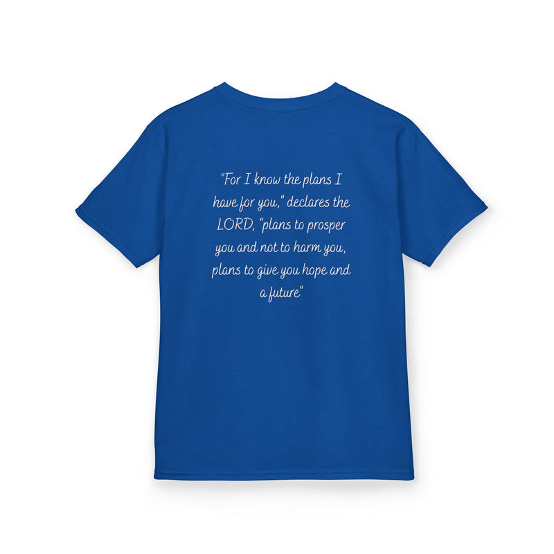 Kids Tee — 'For I Know the Plans' Inspirational Bible Verse Shirt