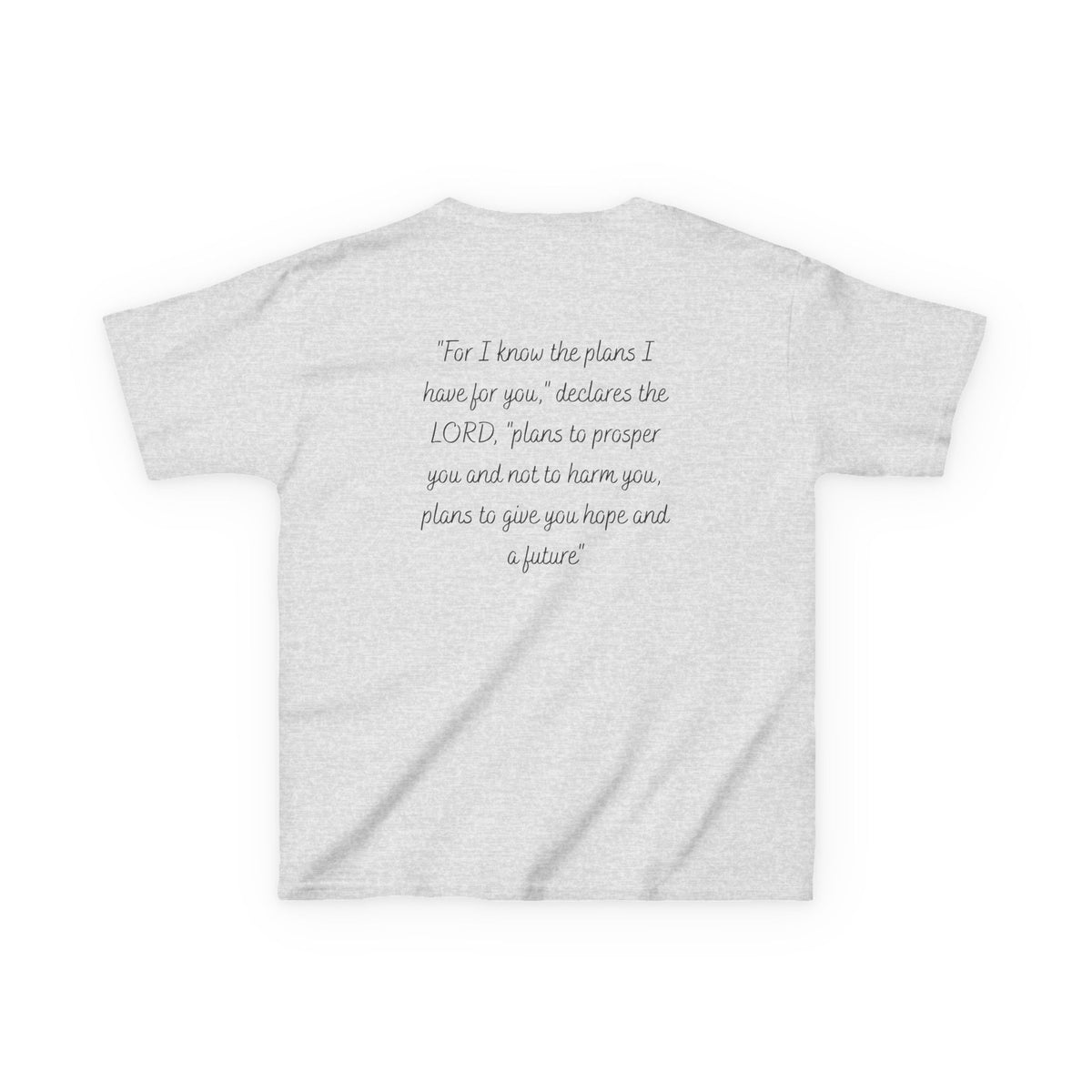 Kids Tee — 'For I Know the Plans' Inspirational Bible Verse Shirt