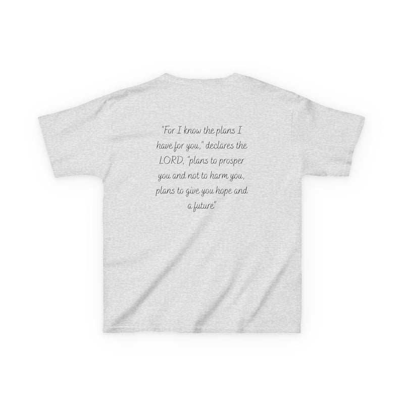 Kids Tee — 'For I Know the Plans' Inspirational Bible Verse Shirt