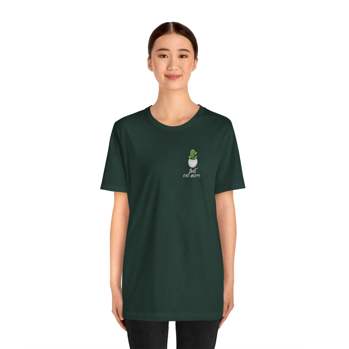 Plant Lover T-Shirt — Potted Houseplants Graphic Tee ("Just One More")