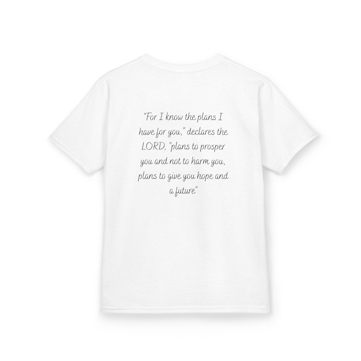 Kids Tee — 'For I Know the Plans' Inspirational Bible Verse Shirt