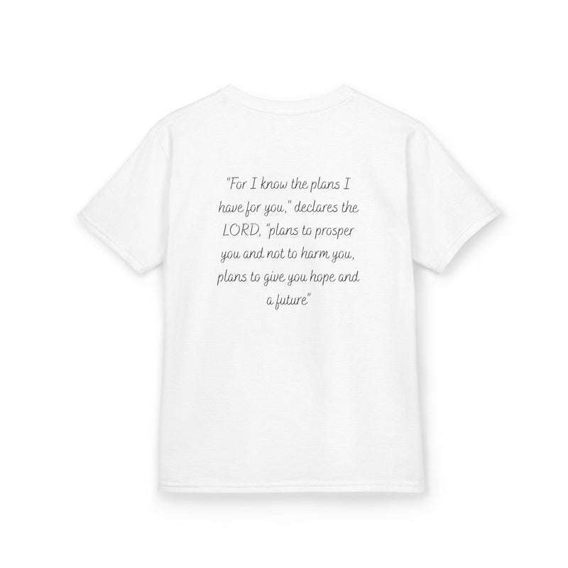 Kids Tee — 'For I Know the Plans' Inspirational Bible Verse Shirt