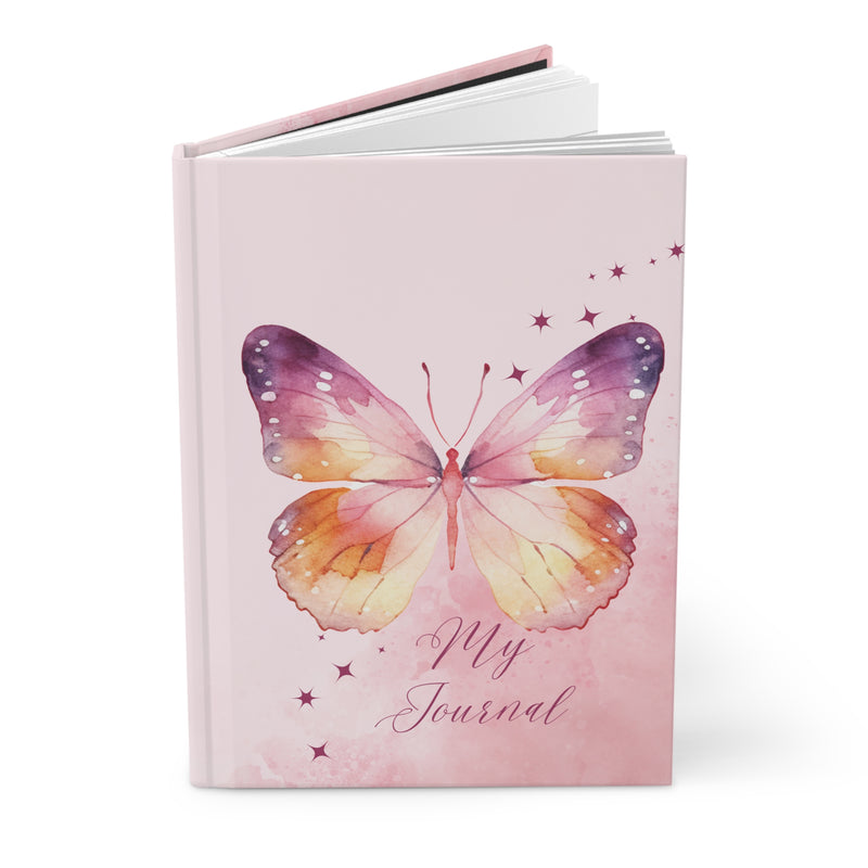 "My Journal watercolour Butterfly"  Hardcover Journal